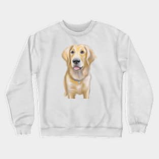 Cute Golden Retriever Drawing Crewneck Sweatshirt